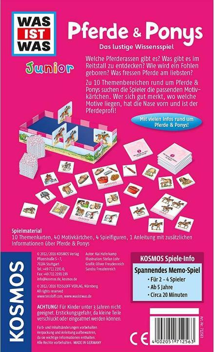 Produktbild Kosmos Was ist was - Pferde & Ponys (Deutsch)