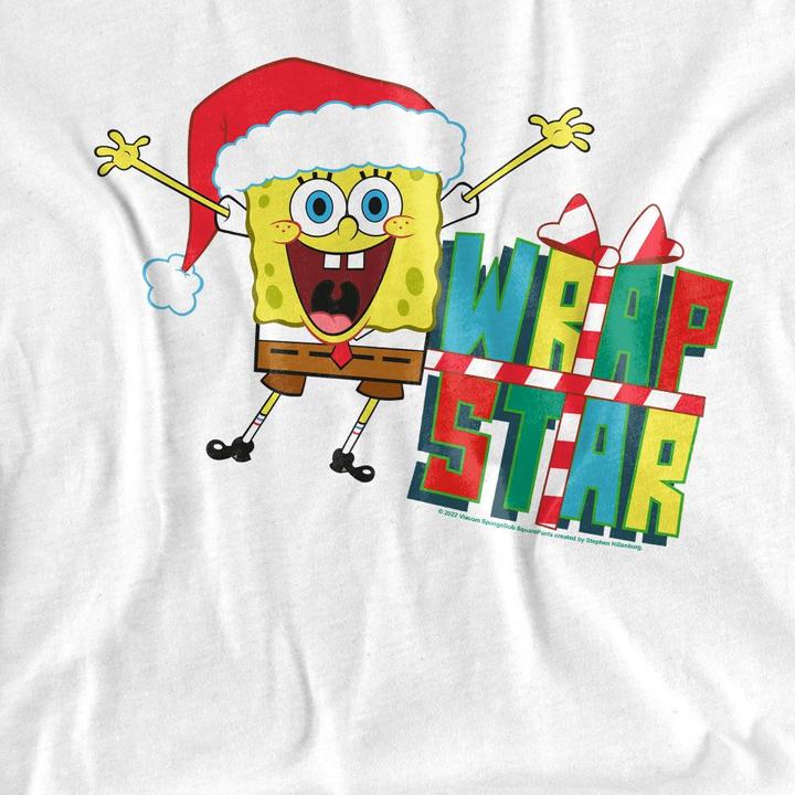 Produktbild Spongebob Squarepants Wrap Star At Christmas TShirt (L)
