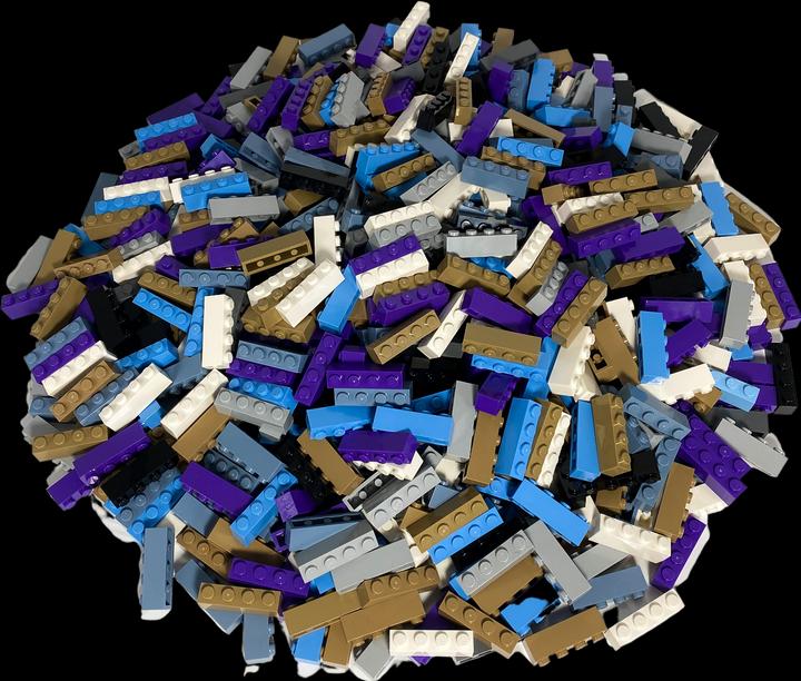 Image du produit LEGO 1 x 4 briques mélangées - 100 pièces - Mélange de briques colorées 3010 (3010, LEGO Accessoires)