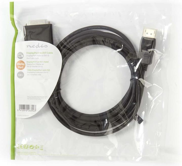Produktbild Nedis Videokabel DVI-D (M) bis DisplayPort (M) (3 m, DisplayPort)