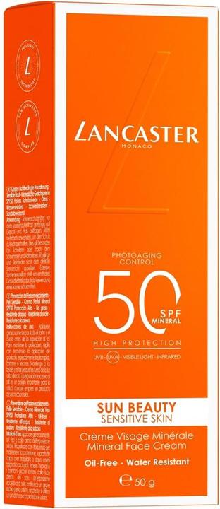 Produktbild Lancaster Sun Beauty Mineral Face Crème Sun Protection Factor 50 (Sonnencreme Gesicht, SPF 50, 50 ml)