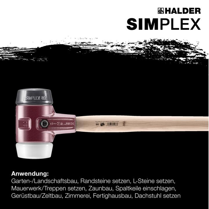 Actual product image Halder Sledgehammer 3200g 80mm Rubber/Superplastic Hick (3170 g)