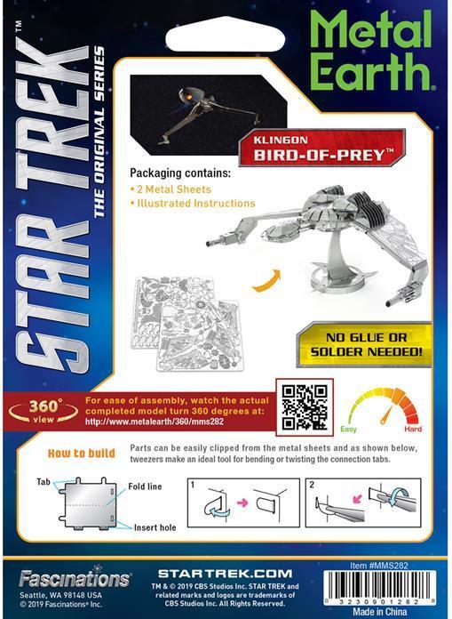 Produktbild Metal Earth Star Trek Klingon Bird of Prey