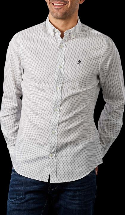 Produktbild GANT Slim Micro Dot Shirt eggshell (XXL)