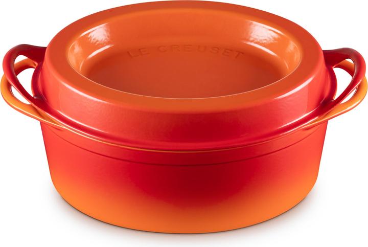 Actual product image Le Creuset Juice roaster, Doufeu oval (32 cm, Casserole + Stewpot, Cast iron)