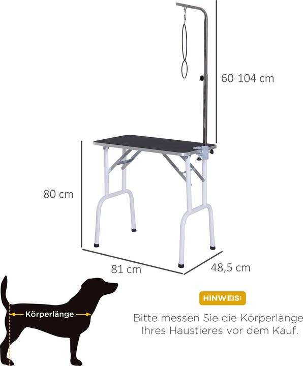 Produktbild PawHut Trimmtisch klappbar (Hund)