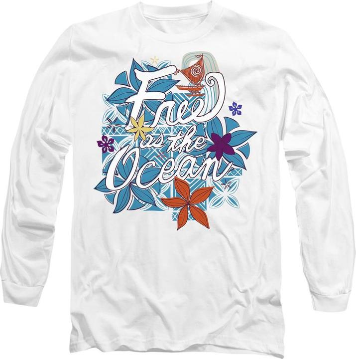 Actual product image Moana Unisex Adult Free As The Ocean T-Shirt (XL)