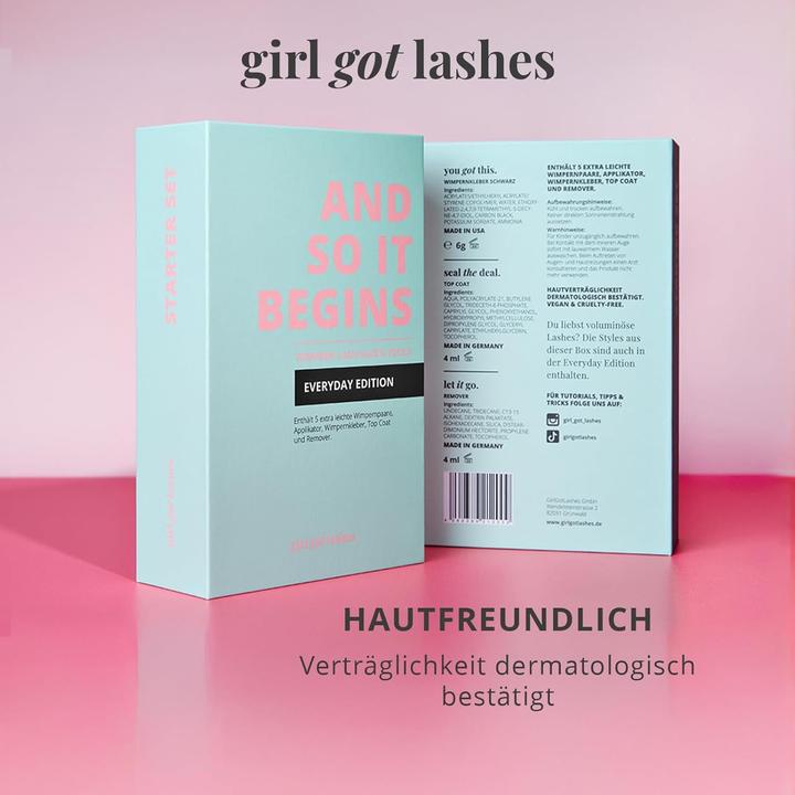 Produktbild Girl got lashes Wimpern-Starterset mit Applikator & Remover (Künstliche Wimpern)