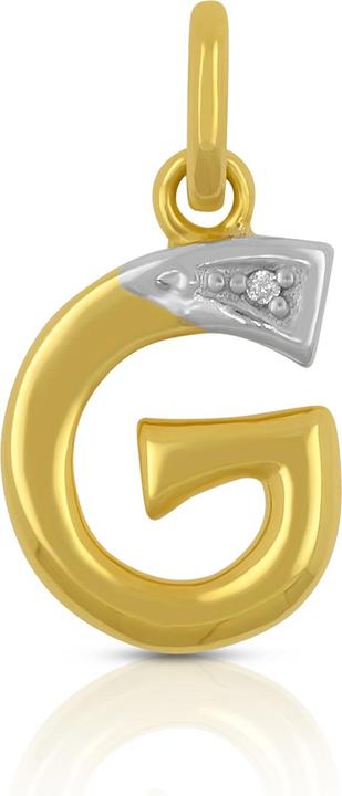 Image du produit Muau Lettre (750, Or blanc, Or jaune 18 K)