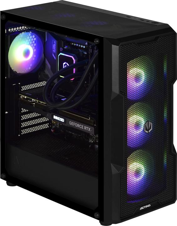 Produktbild Action Actina 5901443329077 PC i5-13600KF Midi Tower Intel® Core™ i5 32 GB DDR4-SDRAM 1000 GB SSD Schwarz (Intel Core i5-13600KF, 32 GB, 1000 GB, GeForce RTX 4070)