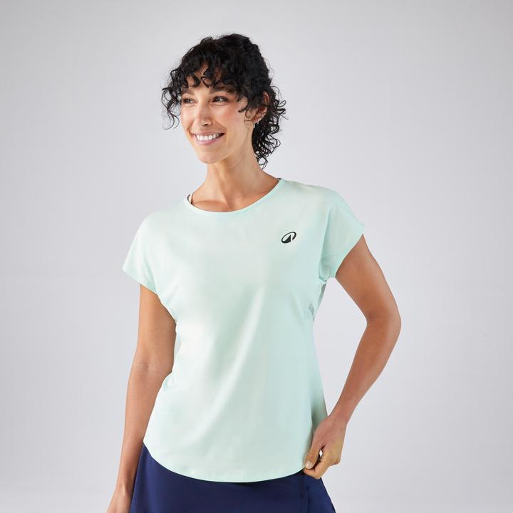 Artengo Damen Tennis T-Shirt - TTS Dry F Rundhals hellgrün