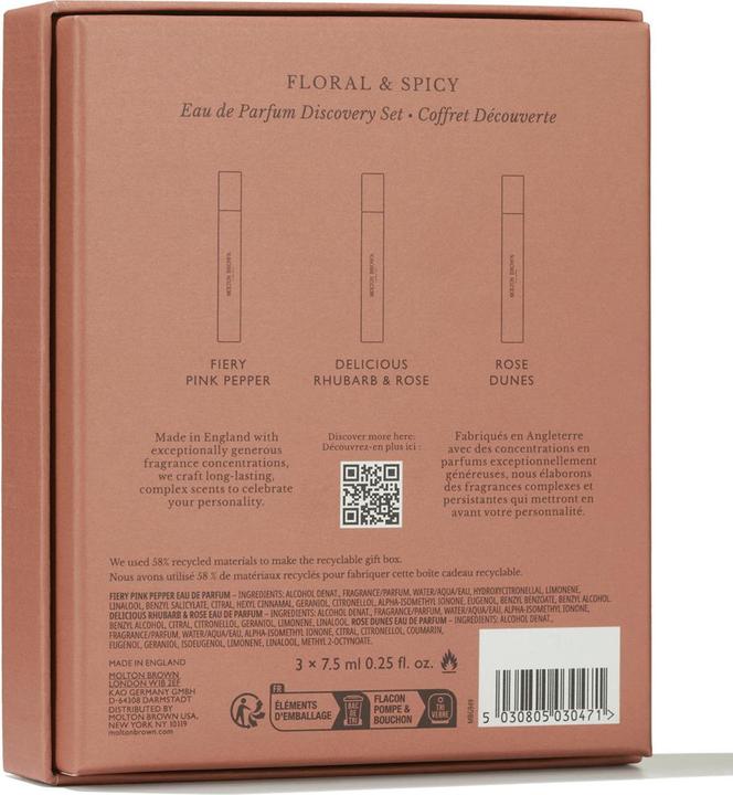 Actual product image Molton Brown Floral & Spicy Eau de Parfum Discovery Set (Eau de parfum, 22.50 ml)