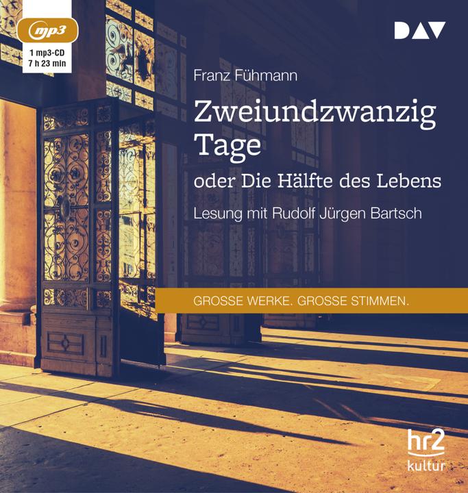 Produktbild Fühmann:Zweiundzwanzig Tage.MP3-CD (Franz Fühmann)