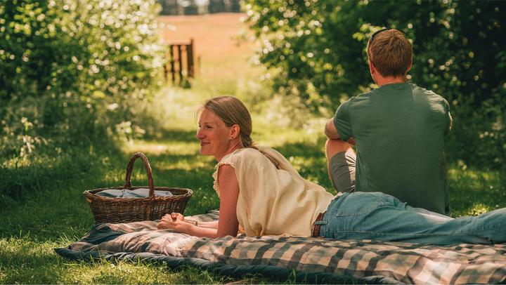 Produktbild Outwell Schlafsack Camper Lux Double Polyester, Dunkelgrün (235 cm)