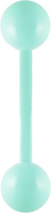 Image du produit Star Piercing Micro banane vert pastel avec boule (sans laiton, Acier chirurgical 316L)