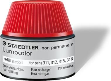 Produktbild Staedtler LUMOCOLOR REFILL STATIONS - Nachfülltinte wasserlöslich (Rot, 1 x)