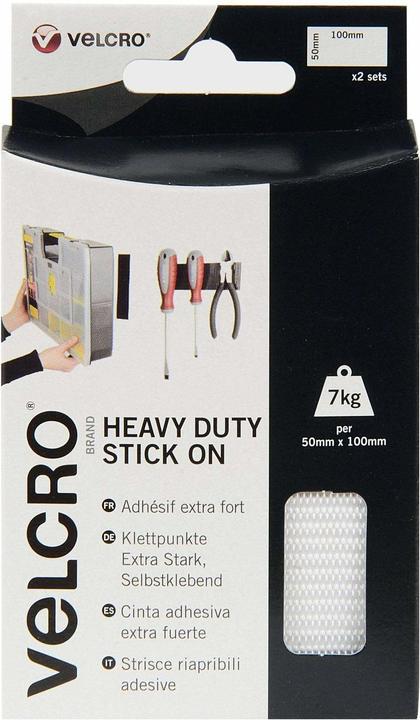 Actual product image Velcro brand Heavy Duty Stick On (50 mm)