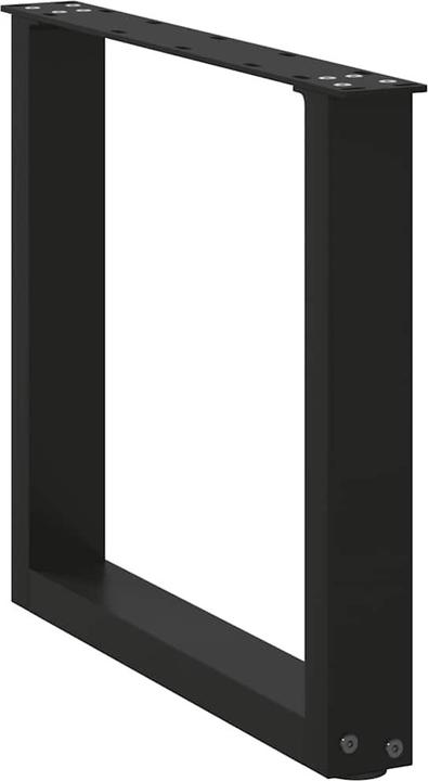 Image du produit VidaXL Pieds de table basse en U 2 pcs. noir 60x(72-73) cm acier Pied de table