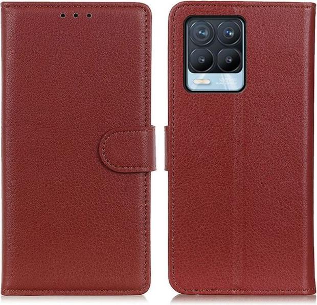 Actual product image MU Classic Litchi Leather Bookcover Series (Realme 8 Pro, realme 8)
