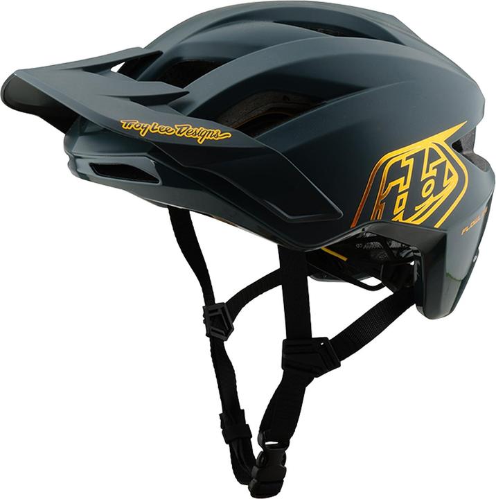 Produktbild Troy Lee Designs Flowline MIPS Helm, Point, gray/gold, youth | 48-53cm
