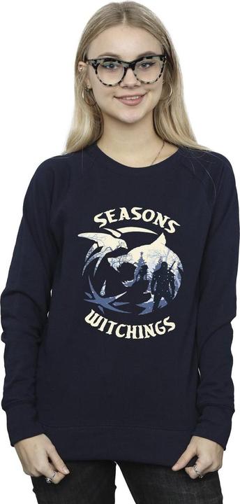 Actual product image Netflix Womens/Ladies The Witcher Christmas Wolf Sweatshirt (4XL)