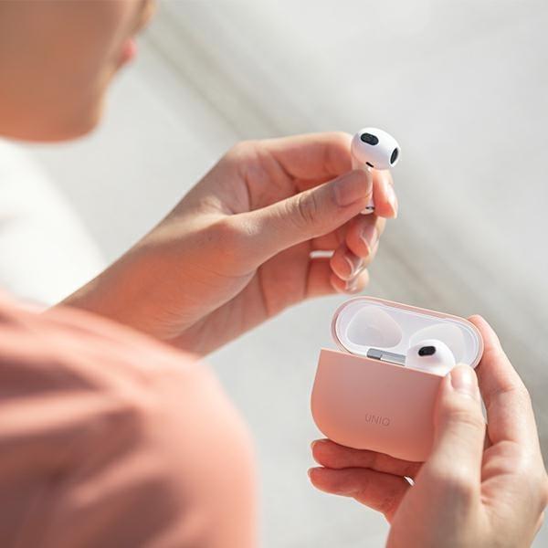 Produktbild Uniq etui Lino AirPods 3 gen. Silicone beżowy/beige (Kopfhörer Tasche)