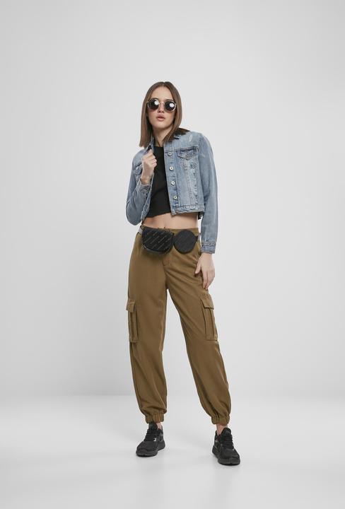 Actual product image Urban Classics Ladies Viscose Twill Cargo Pants (S)