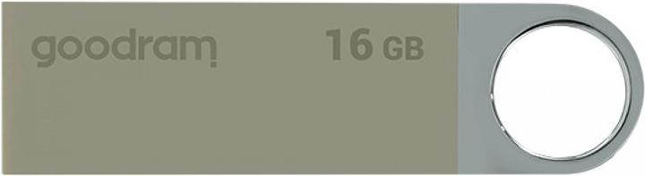 Actual product image Goodram 16GB USB 2.0 - 16 GB - USB Type-A - 2.0 - 20 MB/s - Rotating ring - Black - Silver (16 GB, USB-A, USB 2.0)