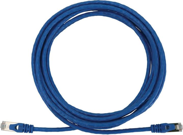 Actual product image Eaton Cat6a 10G Snagless Shielded Slim STP Ethernet Cable RJ45m/M PoE Blue 10 ft. 3.1m (U/FTP, CAT6a, 3.05 m)