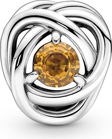 Produktbild Pandora November Geburtsstein Honigfarbener Ewigkeitskreis Charm (Sterling Silber 925, Mit Stein(en))