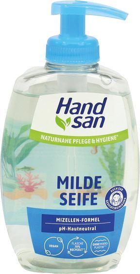 Produktbild Handsan Flüssigseife Mild 300ml Mizellen-Formel (Flüssigseife, 300 ml)