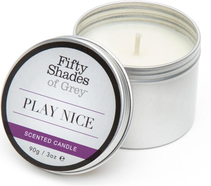 Actual product image Fifty Shades of Grey Play Nice Vanilla Candle - Black