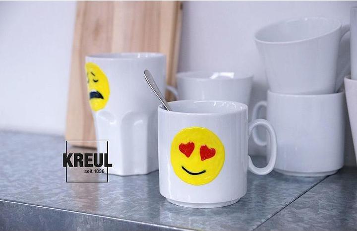 Produktbild Kreul Happyset (Schwarz, Kirschrot, Sonnengelb, Schneeweiss, 320 ml)