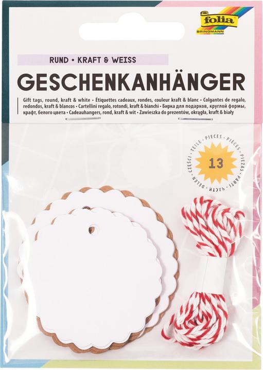 Folia Geschenkanhänger (Geschenkverzierung, 12 x)