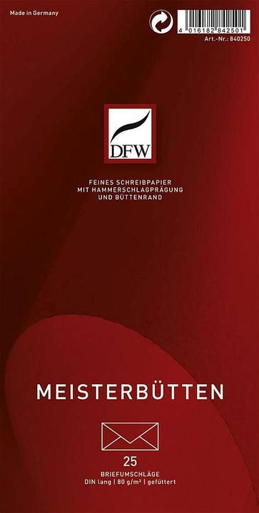 Produktbild Venceremos Briefumschlag DL 110x220 cm Meisterbütten (25 x)