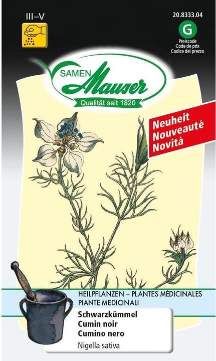 Produktbild Samen Mauser Schwarzkümmel (Pflanzensamen)