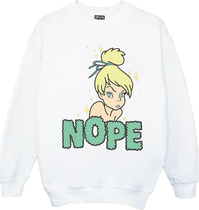 Actual product image Disney Womens/Ladies Tinker Bell Nope Sweatshirt (XL)