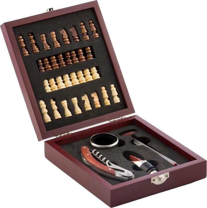 Immagine prodotto Natura Punto Set di accessori per il vino (Anello gocciolante, Chiusura per il vino, Termometro per vino)