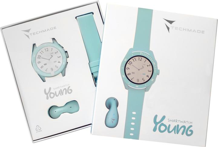 Immagine prodotto Techmade Smart Watch Young Azzurro in bundle (45 mm)