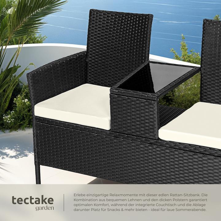 Immagine prodotto tectake Panchina da giardino in rattan