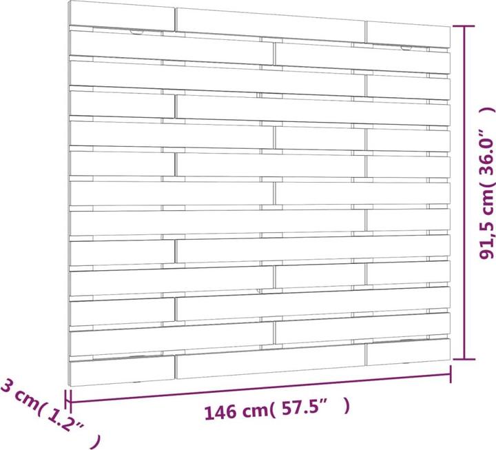 Actual product image VidaXL Bako (156 x 3 x 63 cm)