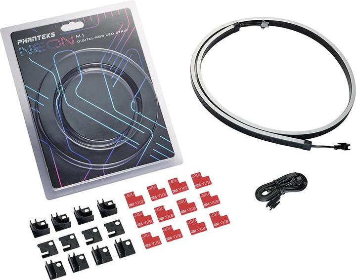 Actual product image Phanteks Neon Digital RGB LED Strip 1m (Multicoloured)