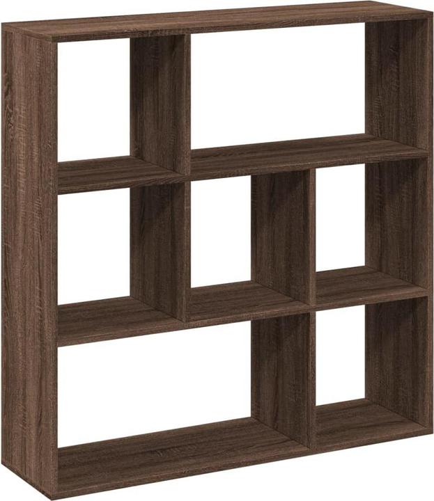 Produktbild VidaXL Raumteiler Bücherregal Standregal Büroregal Regal Braun Eichen-Optik (102 x 29 x 103.5 cm)