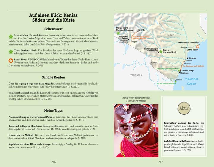 Produktbild Reise-Handbuch Reiseführer Kenia, Tansania (Deutsch, Diana Schreiber, Sandra Rudolph-Msuya, 2023)