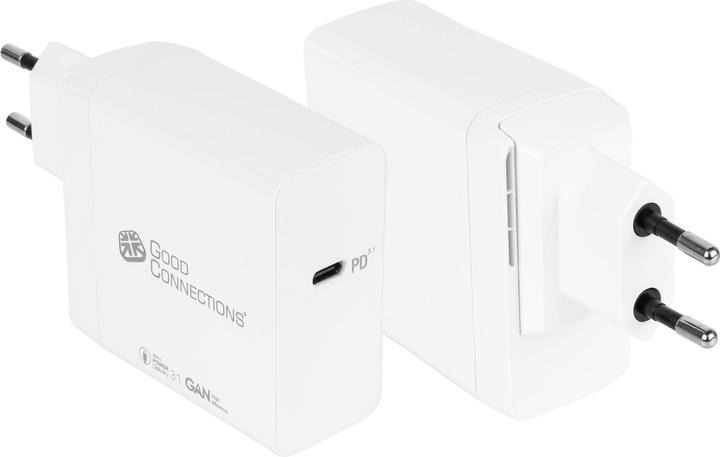 Image du produit Good Connections Chargeur rapide USB 140W avec technologie GaN, 1 port (USB-Câ"¢), PD 3.1, QC 5, PPS, chargeur de (140 W)