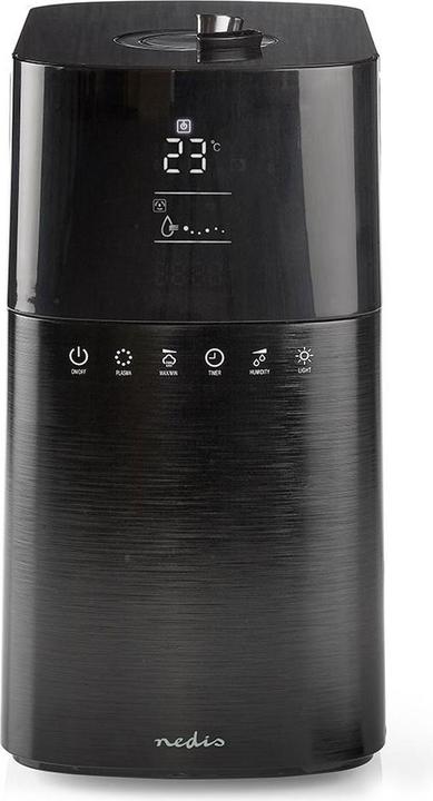 Nedis Humidificateur 30 W Avec brume fraîche 6 l Hygromètre Minuterie Convient pour un espace jusqu'à : (50 m²)