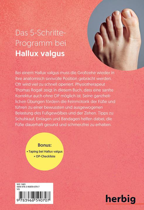 Image du produit Hallux Valgus - Nachhaltige Hilfe ohne OP (Allemand, Rogall, Thomas, 2024)