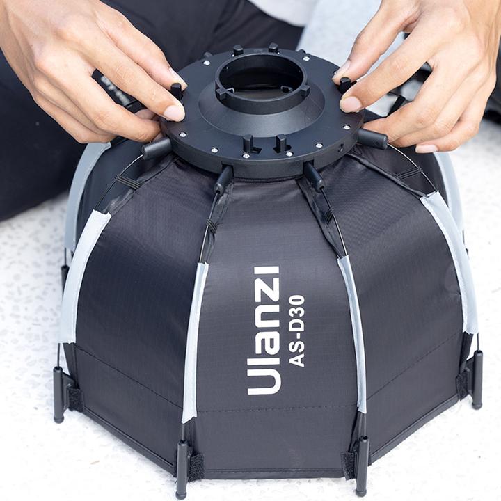 Actual product image Ulanzi AS D30 Octagonal Softbox With Mini Bowens Mount And Grid 30cm (Soft boxes, 30 cm)