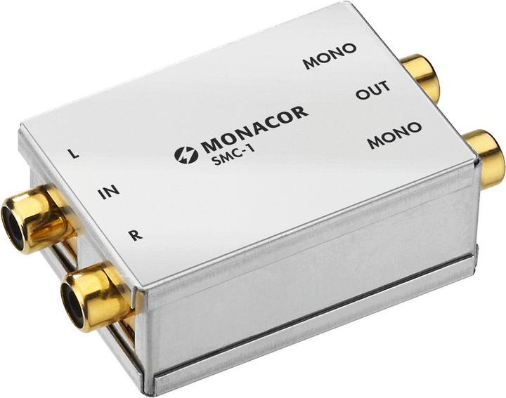 Image du produit Monacor Convertisseur stéréo-mono (Séparateur audio)