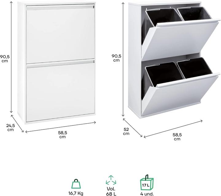 Produktbild Arregui Abfalleimer (68 l)